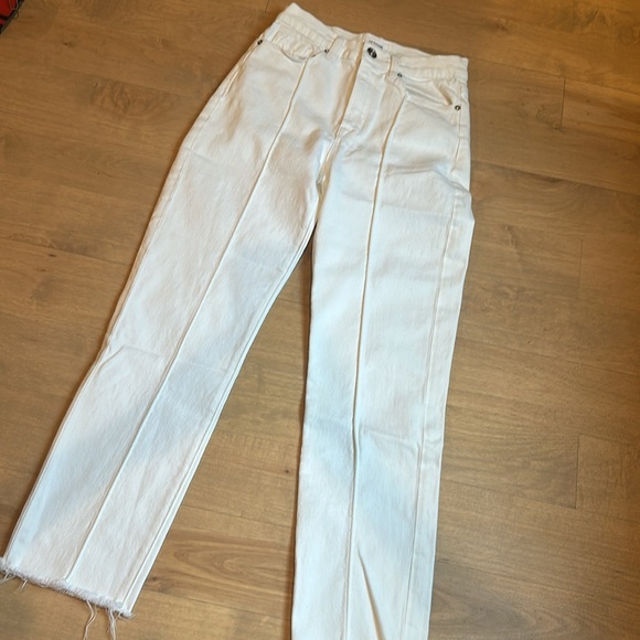 Hudson Jeans Zoeey Pintuck Straight Leg cropped white - Picture 6 of 12
